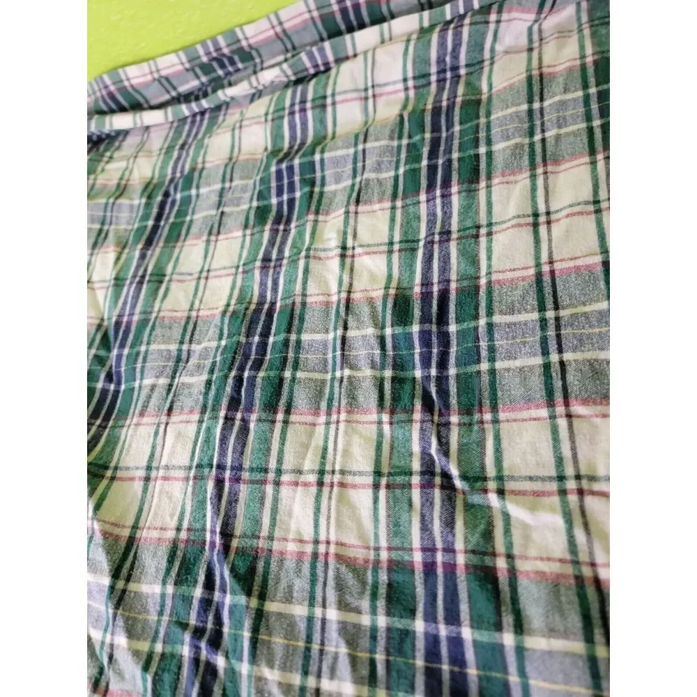 Large Plaid Beach Blanket Multi Color 90